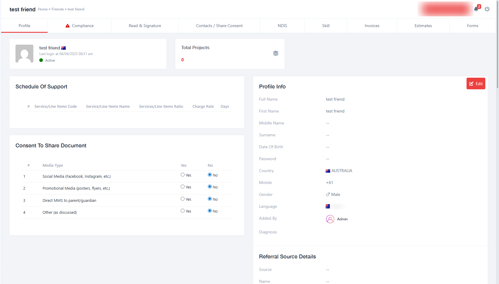 Participant  (Client) Portal