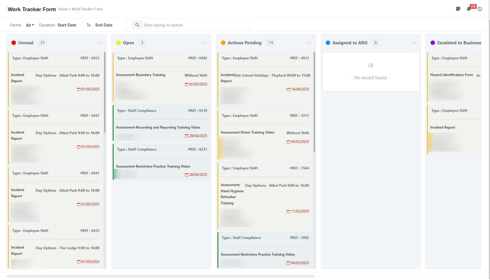 Form Tracker